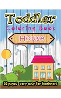 House Toddler Coloring Book 50 Pages very easy for beginners