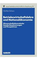 Betriebswirtschaftslehre und Nationalökonomie