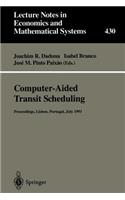 Computer-Aided Transit Scheduling