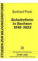 Schulreform in Sachsen 1918-1923