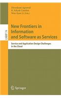 New Frontiers in Information and Software as Services