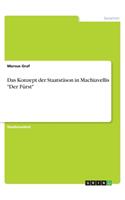 Konzept der Staatsräson in Machiavellis Der Fürst