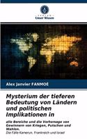 Mysterium der tieferen Bedeutung von Ländern und politischen Implikationen in