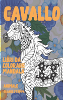 Libri da colorare Mandala - Grande stampa - Animale - Cavallo