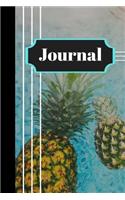 Journal: Tropical Pineapple Fruit Writing Gift - Lined JOURNAL, 130 pages, 6 x 9