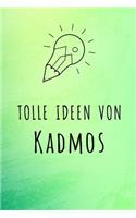 Tolle Ideen von Kadmos: Unliniertes Notizbuch mit Rahmen für deinen Vornamen