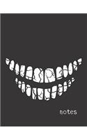 Notes: Scary Smile, Collage Ruled, Composition Notebook