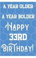A Year Older A Year Bolder Happy 33rd Birthday