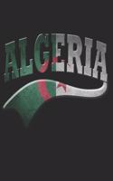 Algeria Notebook: Algeria Flag Notebook, Travel Journal to write in, College Ruled Journey Diary