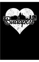 Budapest: 6x9 college lined notebook to write in with skyline of Budapest, Hungary