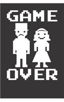 Notebook: Gamer Gaming Videogamer Engagement Marriage Dot Grid 6x9 120 Pages