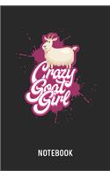 Crazy Goat Girl Notebook
