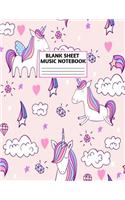 Blank Sheet Music Notebook