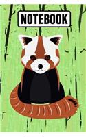 Notebook: Lovely Red Panda Journal / Diary / Notepad, For Kids and Adults Cool To Write In (Lined, 6 x 9)