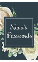 Nana's Passwords: A Convenient Password Logbook and Keeper for Nana