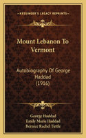 Mount Lebanon to Vermont