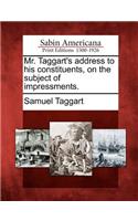 Mr. Taggart's Address to His Constituents, on the Subject of Impressments.