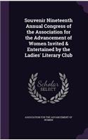 Souvenir Nineteenth Annual Congress of the Association for the Advancement of Women Invited & Entertained by the Ladies' Literary Club
