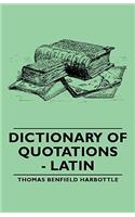 Dictionary of Quotations - Latin