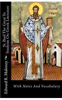 St. Basil the Great to Students on Greek Literature: With Notes and Vocabulary