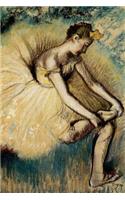 ''Dancer Putting on Her Slipper'' by Edgar Degas - 1896: Journal (Blank / Lined)