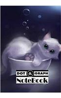 Notebook Dot-grid,graph Cat in Bowl