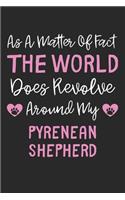 As A Matter Of Fact The World Does Revolve Around My Pyrenean Shepherd