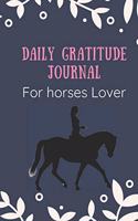 Daily Gratitude Journal for Horses lover: Cute women riding horse Daily Gratitude Journal, 6 x 9 inch one minute Gratitude journal, 120 page lined blank gratitude journal notebook.