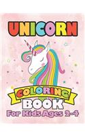 Unicorn Coloring Book: for Kids Ages 2-4
