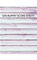 Gin Rummy Score Sheets