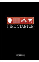 Fire Starter Notebook: Notizbuch für Grillmeister, Grillfans, Köche