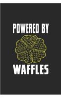 Powered By Waffles: My Prayer Journal, Diary Or Notebook For Waffles Lover. 110 Story Paper Pages. 6 in x 9 in Cover.