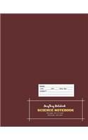 Science Notebook - AmyTmy Notebook - One Blank and One lined - 120 pages - 8.5 x 11 inch - Matte Cover