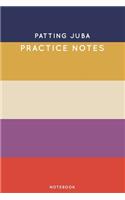 Patting juba Practice Notes: Cute Stripped Autumn Themed Dancing Notebook for Serious Dance Lovers - 6"x9" 100 Pages Journal