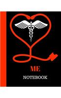 ME Notebook: Menopause Educator Notebook Gift - 120 Pages Ruled With Personalized Cover