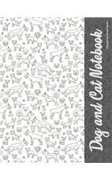 Dogs & Cats Notebook: Ruled paper notebook with dogs and cats of around of 130 pages(1 Notebooks)