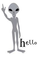 Hello: Best daily planner/best daily journal/alien/