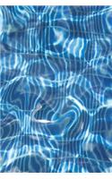 Blue Notebook: Swimming Pool Blue Cover: Writing Journal Style Lined Ruled Pages: Minimalist Designed: 6 X 9 Soft Cover with Cream Paper for Note Taking & to Do Li