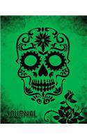 Journal: Skull 8x10 128 Page Lined Journal/Notebook/Diary (Vol. 5)