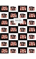 Graph Paper Notebook 8.5 X 11: Math Notebook, Square Grid Journal, Retro 90's Spraypaint