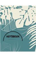 Notebook: lined Notebook - Large (8.5 x 11 inches) - 120 Pages(Pastel Blue cover)