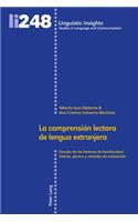 La comprension lectora de lengua extranjera