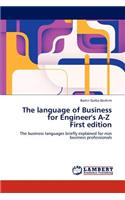 Language of Business for Engineer's A-Z First Edition