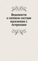 Vedomosti o lichnom sostave naseleniya g. Astrahani