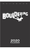 Boulderring Schriftzug im Techno style Kalender 2020: Jahreskalender für Kletterfans und Fitnessbegeisterte