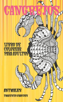 Libro de colorear para adultos - Imágenes grandes - Animales - Cangrejos