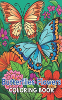 Butterflies and Flowers Coloring Book: 100+ New and Exciting Designs Suitable for All Ages