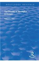 The Finality of the Higher Criticism