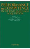 Performance and Competence in Second Language Acquisition