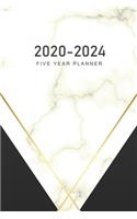 2020-2024 Five Year Planner: Marble Cover - 2020 - 2024 Monthly Schedule Organizer - 60 Month Yearly Planner Agenda Planner for the Next Five Years - 5 Year Calendar Appointment(6 2020-2024 5 Year Monthly Calendar Planner)